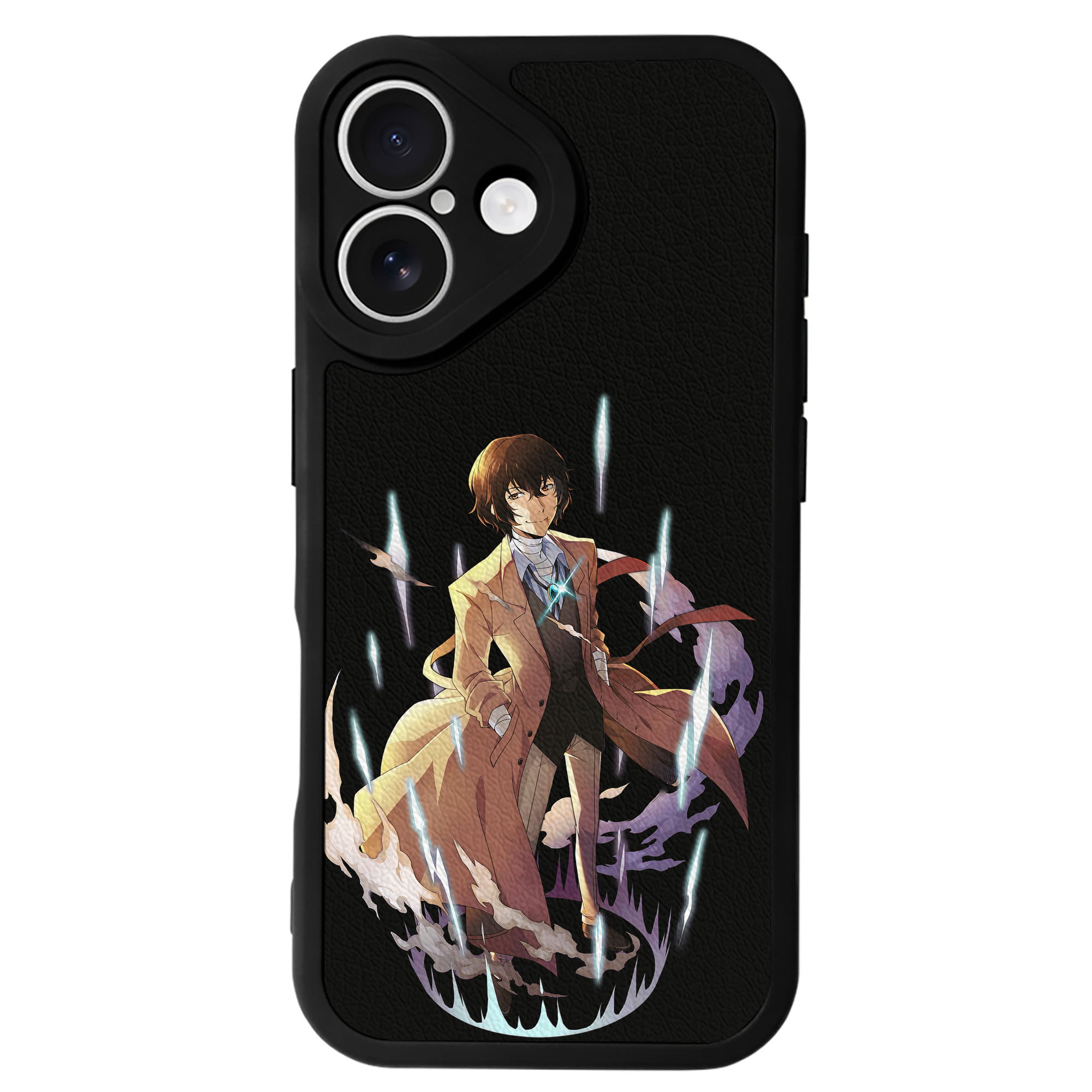 （画像用） 文豪ストレイドッグス Bungo Stray Dogs 【iPhone 16シリーズ対応】シリコンスマホケース（レザー調） 材質：シリコン